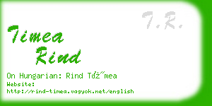 timea rind business card